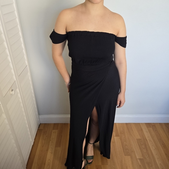 Flynn Skye Square Neckline Maxi Dress Women's L Whimsigoth Witchy Semi-Formal - Picture 9 of 15